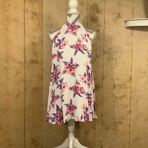 Pastel Petunias Katy Halter Dress